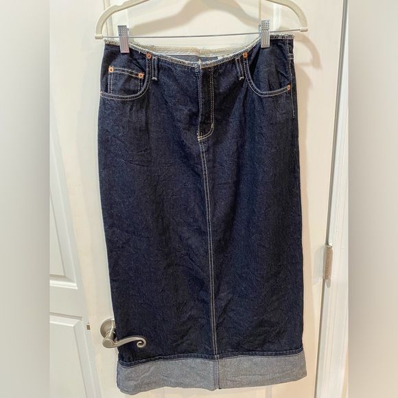 X Manager Canada Blue Jean Sz W31 L36 Skirt - Picture 1 of 3